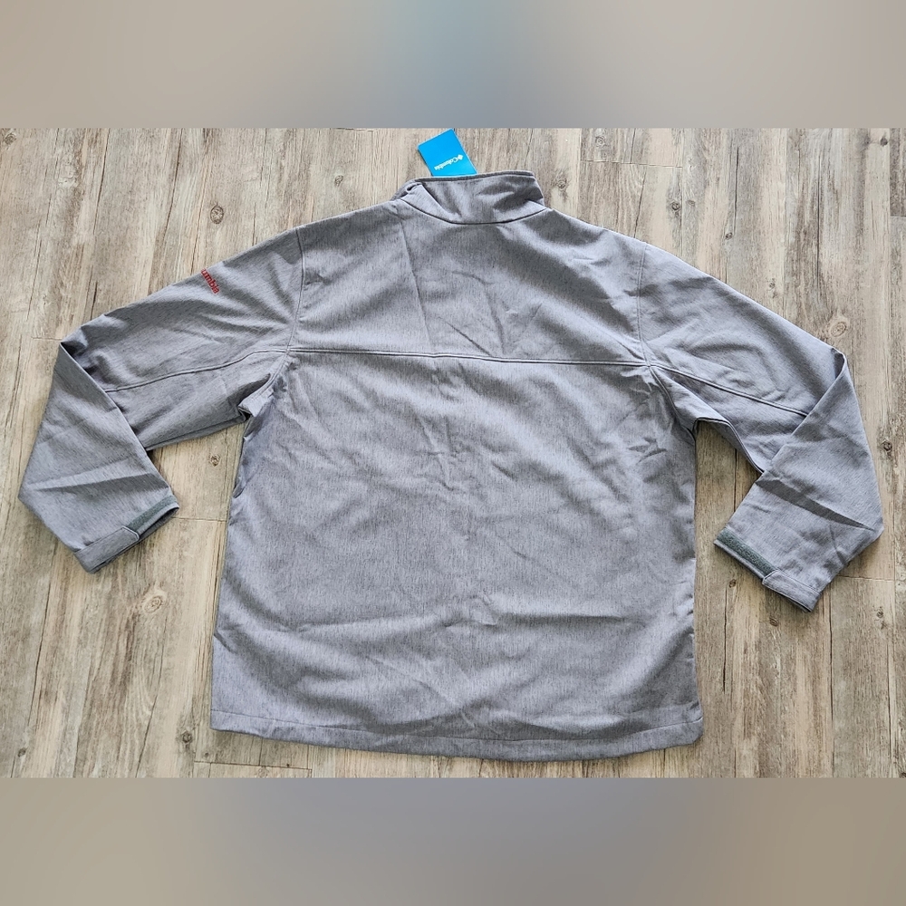 Columbia Gray Oklahoma Sooners Ascender II Full-Zip Jacket softshell Large & XL - Picture 3 of 9